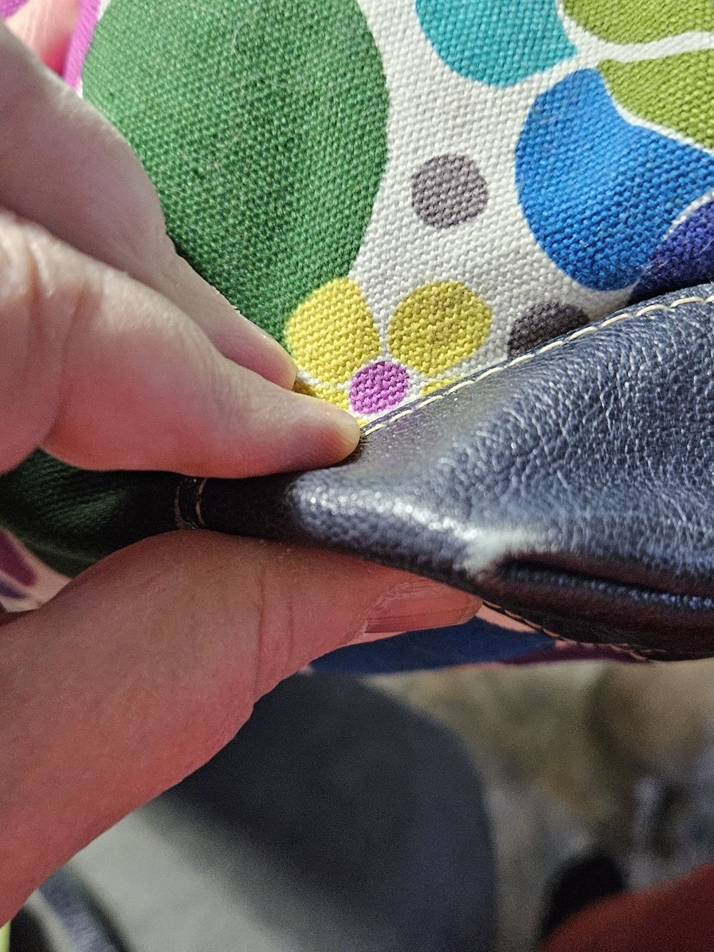 Brighton Purple Teal Floral Hobo with Multicolor Accents - Picture 8 of 16
